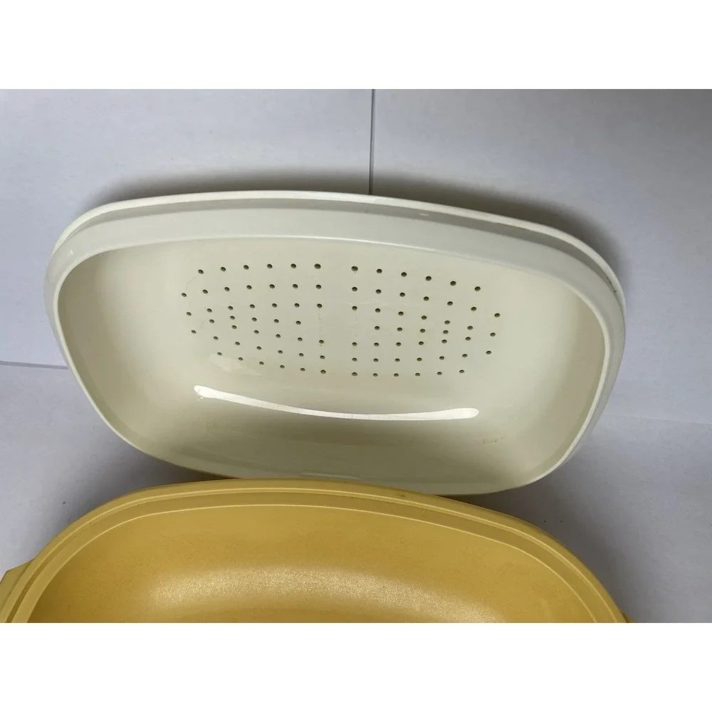 Tupperware Strainer Steamer w/ Lid 1273-3 1274-2 1275-6 -‎ 3 Piece Set